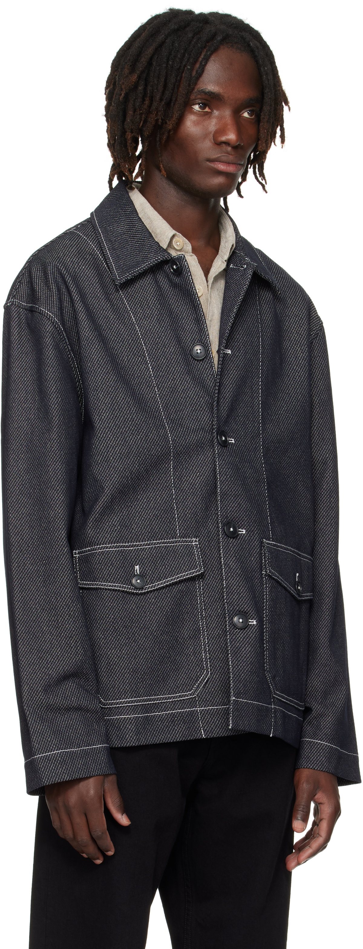 COMMAS Black Twill Denim Jacket