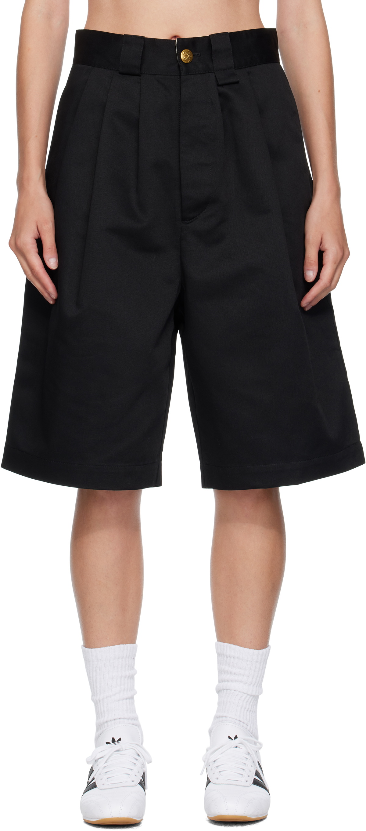 WILLY CHAVARRIA Black Borracho Shorts