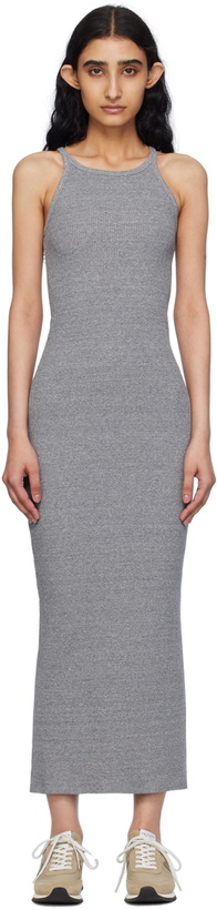 Photo: rag & bone Gray 'The Essential Rib String Tank' Midi Dress