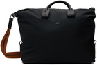 ZEGNA Black Raglan Duffle Bag