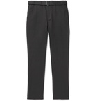 Officine Generale - Charcoal Paul Tapered Garment-Dyed Cotton and Linen-Blend Trousers - Gray