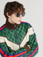 Gucci Eyewear - D-Frame Ruthenium Sunglasses