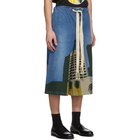 Loewe Blue Ken Price Edition Denim LA Drawstring Shorts