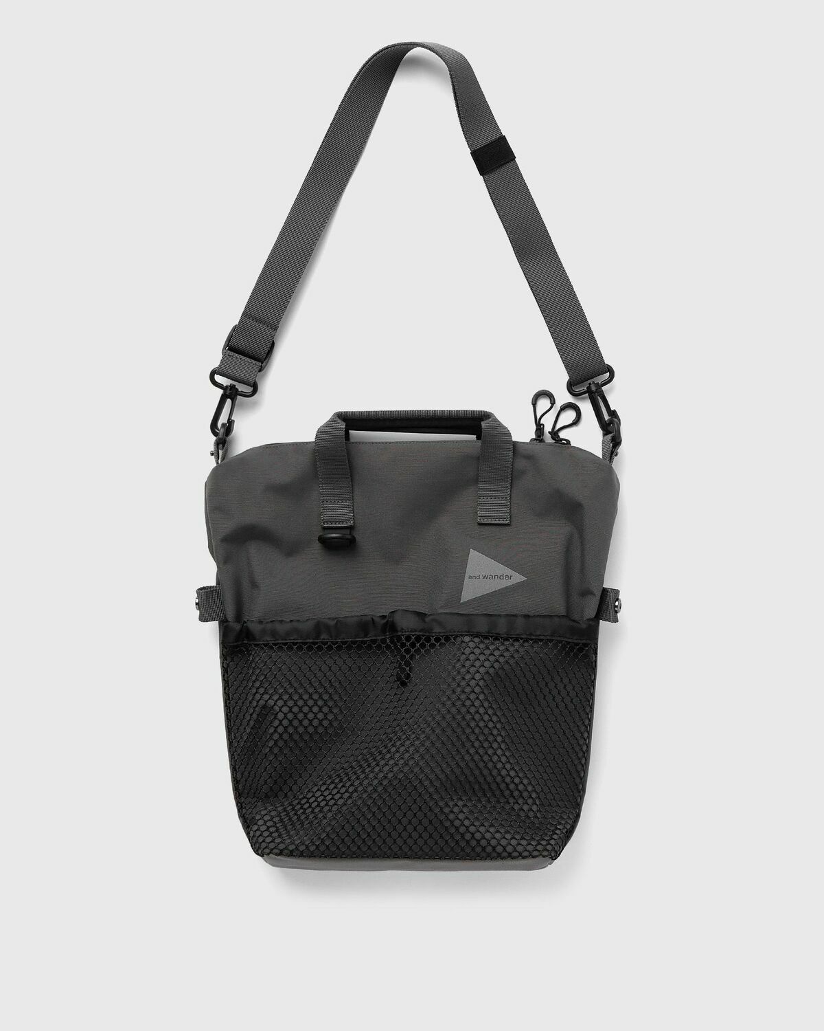 And Wander Pe/Co 2way Bag Grey Tote & Shopping Bags