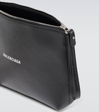 Balenciaga - Cash leather pouch