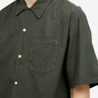 Norse Projects Men's Carsten Tencel Short Sleeve Shirt in Spruce Green