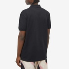 Alexander McQueen Men's Logo Patch Polo Shirt in Black