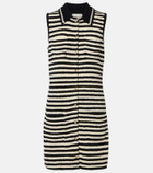 Altuzarra Mamie striped cotton-blend polo dress