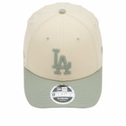 New Era LA Dodgers Side Script 9Forty Adjustable Cap in Green 