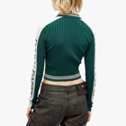 Daily Paper Women's Rizlan Cardigan in Syrup Brown/Pine Green