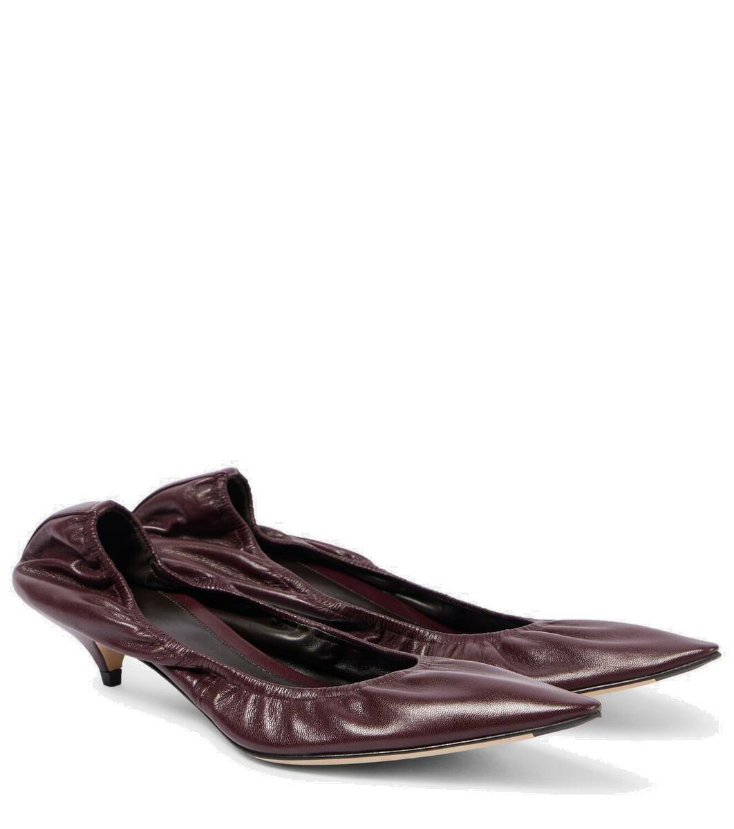 パンプス [The Row] Liisa Pump in Leather Liisa Pump Black in Leather – The Row