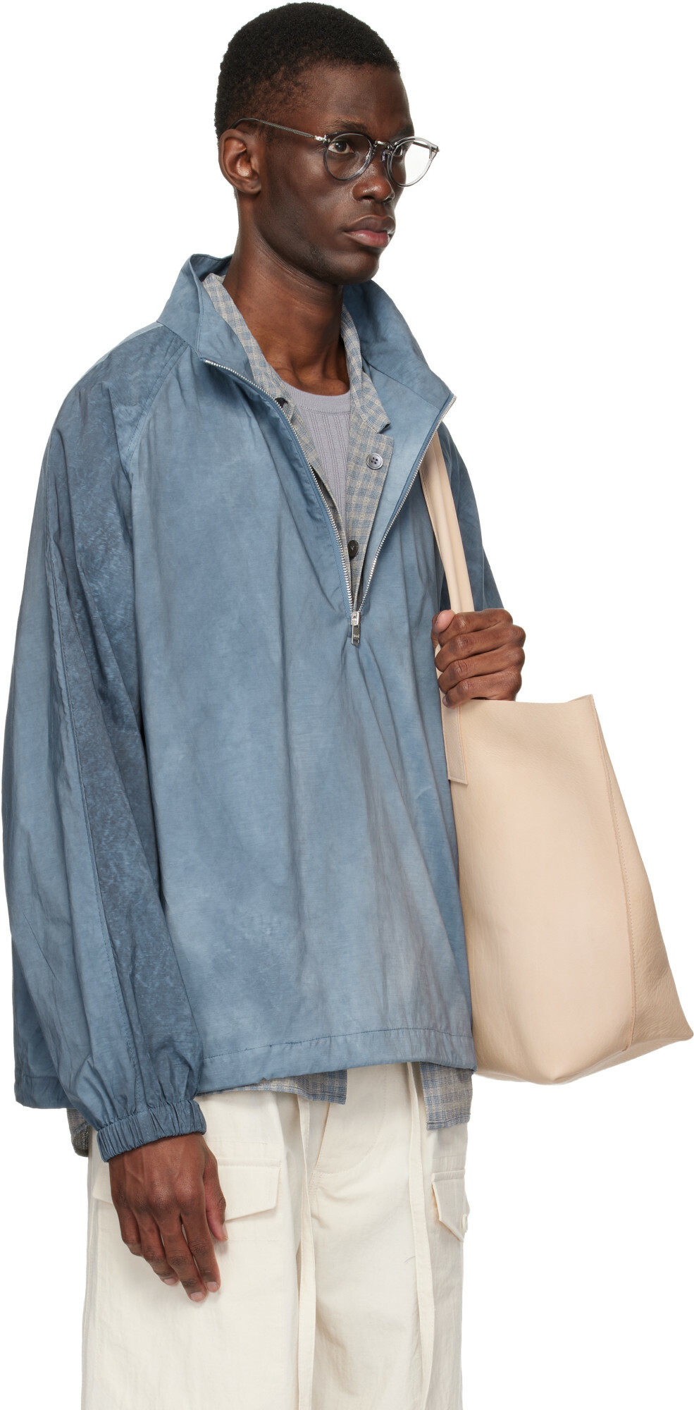 colbo Blue Half Zip Raglan Jacket