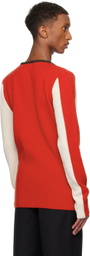 Edward Cuming Multicolor Intarsia Vertical Stripe Sweater