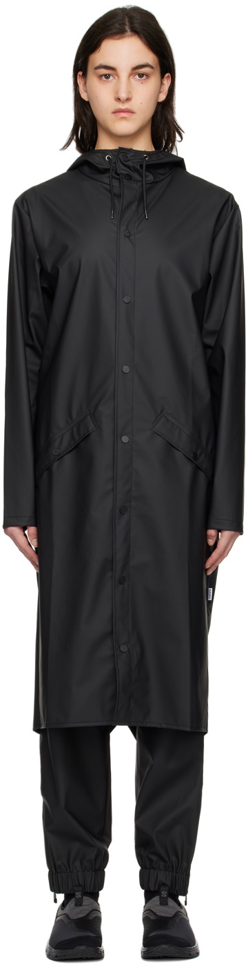RAINS Black Longer Coat