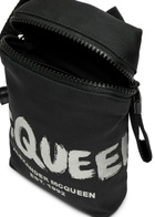 Alexander Mcqueen Graffiti Nylon Cross-body Phone Case - Black - One Size
