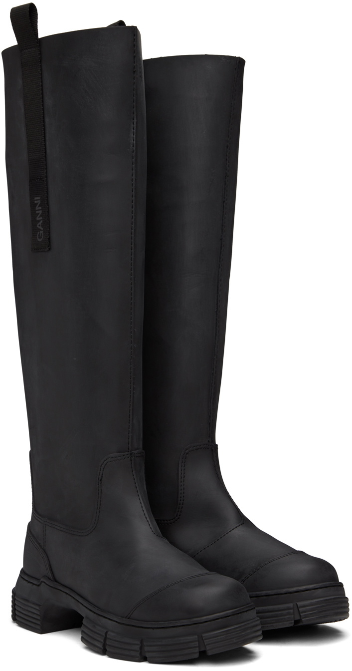 GANNI Black Country Tall Boots GANNI