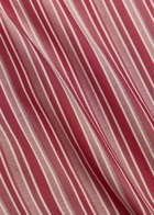 Faithfull The Brand Tone Striped Straight-leg Cotton Trousers Red