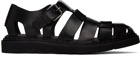 Officine Creative Black Lyndon 002 Sandals