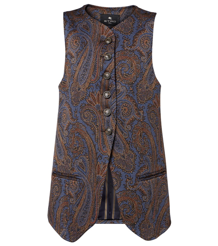 Photo: Etro Paisley jacquard vest