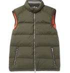 Orlebar Brown - Aidey Quilted Stretch-Nylon Down Gilet - Men - Green