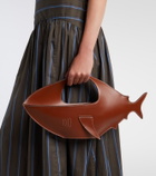 Staud Shark leather top-handle bag
