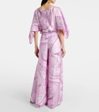Pucci Vivara silk twill wide-leg pants