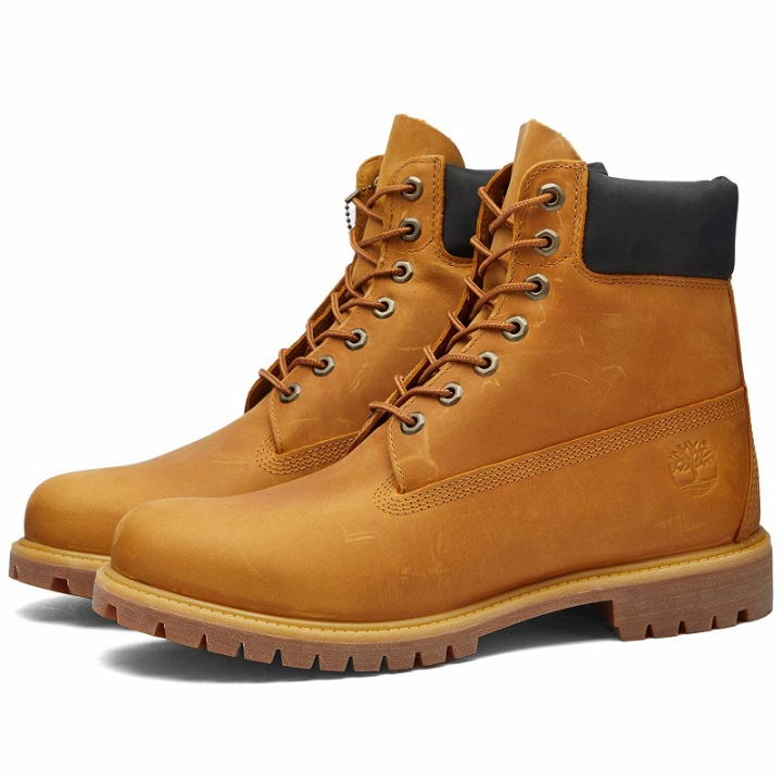Photo: Timberland Men's Regenerative Leather Premium 6" Waterproof Boot in Wheat