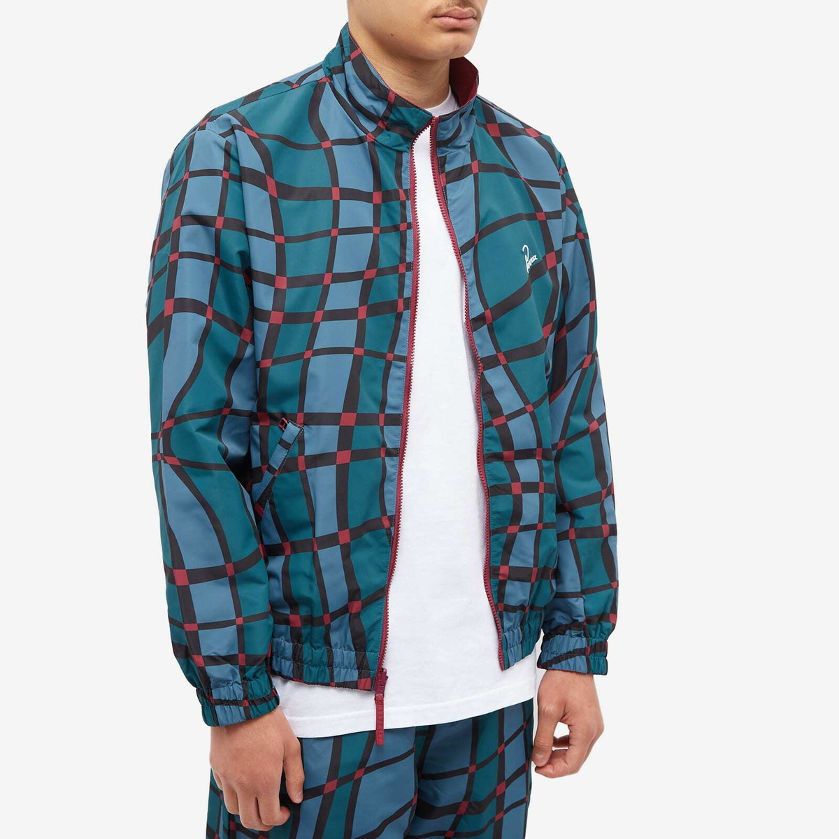 By Parra Men's Squared Waves Track Top in Multi By Parra By Parra Men's Squared Waves Track Top in Multi By Parra
