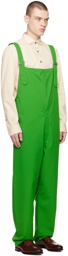 Emporio Armani Green Belted Overalls