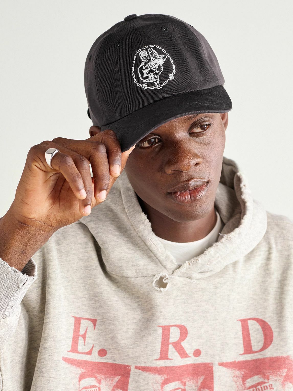 Enfants Riches Déprimés - Enfants En Chaine Logo-Embroidered Cotton-Twill Baseball Cap