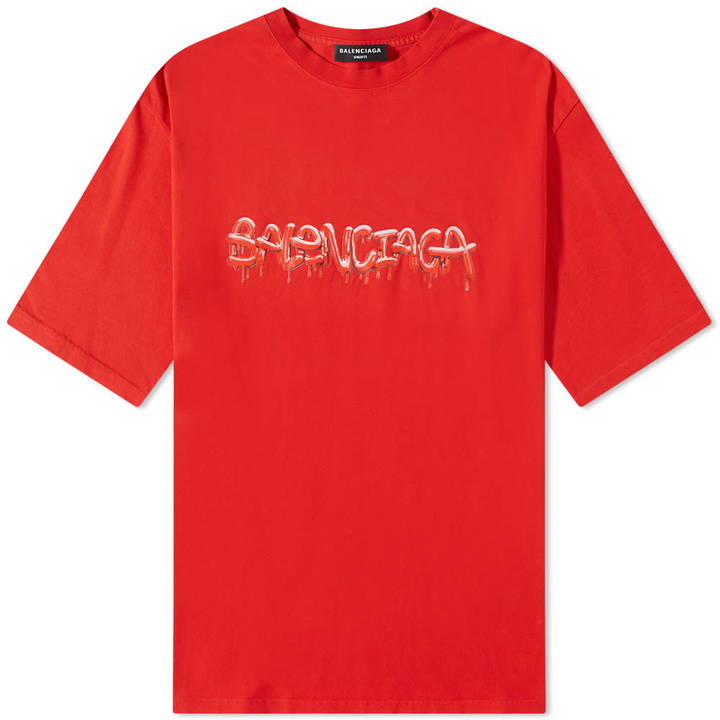 Photo: Balenciaga Slime Logo Oversized Tee