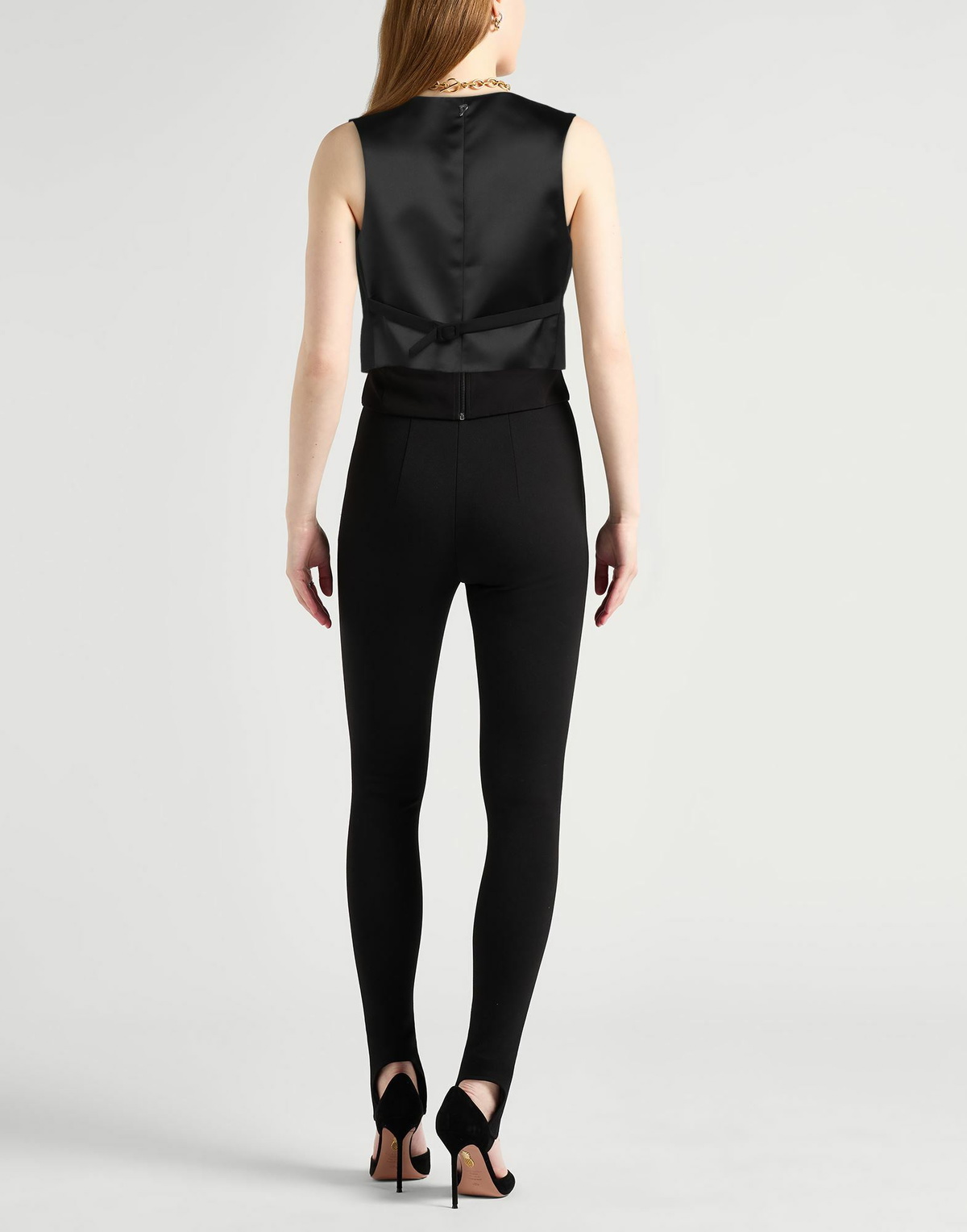 Dondup Womens Tailored Vest in Black