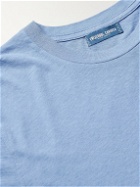 Frescobol Carioca - Lucio Cotton and Linen-Blend Jersey T-Shirt - Blue