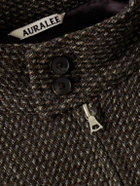 Auralee - Wool, Alpaca and Silk-Blend Tweed Bomber Jacket - Brown