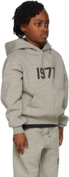 Essentials Kids Grey '1977' Hoodie