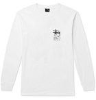 Stüssy - Printed Cotton-Jersey T-Shirt - White