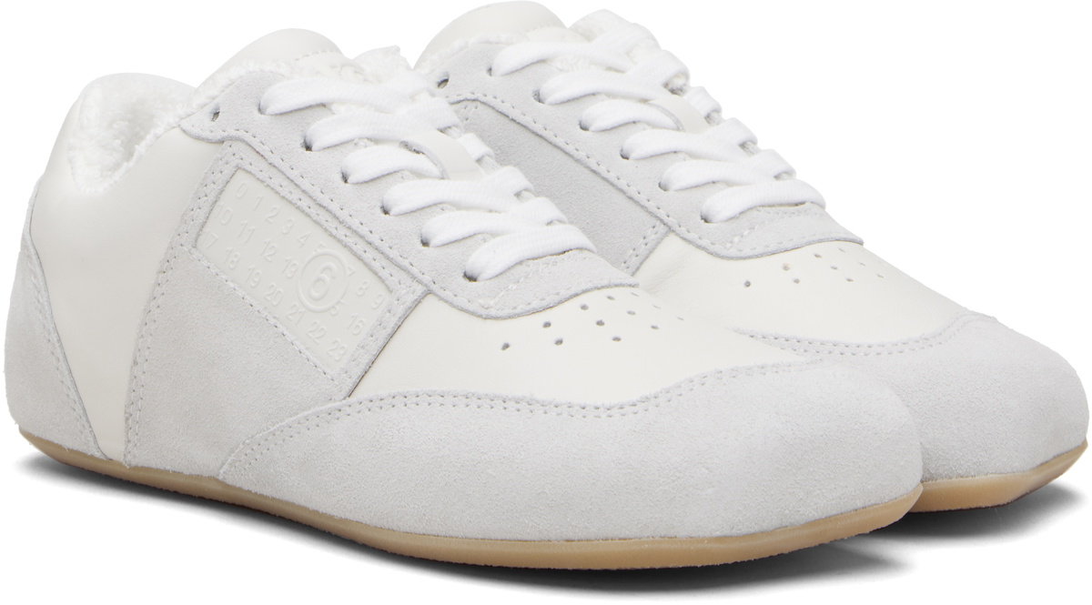 MM6 Maison Margiela White Anatomic Sneakers