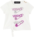 Versace Baby White Safety Pin T-Shirt