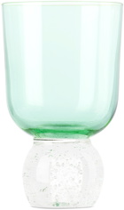 Misette Green Bubble Glass Tumbler