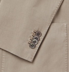 Boglioli - Beige K-Jacket Slim-Fit Unstructured Micro-Herringbone Cotton-Blend Suit Jacket - Neutrals