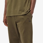 C.P. Company Men's Diagonal Fleece Track Pants in Ivy Green