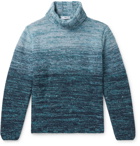 Inis Meáin - Mélange Merino Wool and Cashmere-Blend Rollneck Sweater - Blue