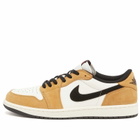 Air Jordan 1 Retro Low OG Sneaker in Sail/Harvest/Red