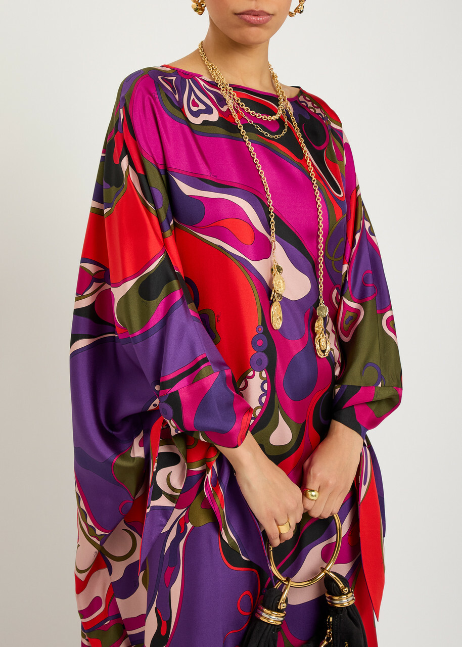 Pucci Printed Silk Gown - Multicoloured 1 - One Size