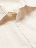 Sunspel - Cotton and Linen-Blend Shirt - Neutrals