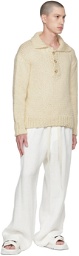 COMMAS Off-White Hand-Knit Sweater