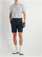 G/FORE - Slim-Fit Logo-Print Shell Golf Shorts - Blue