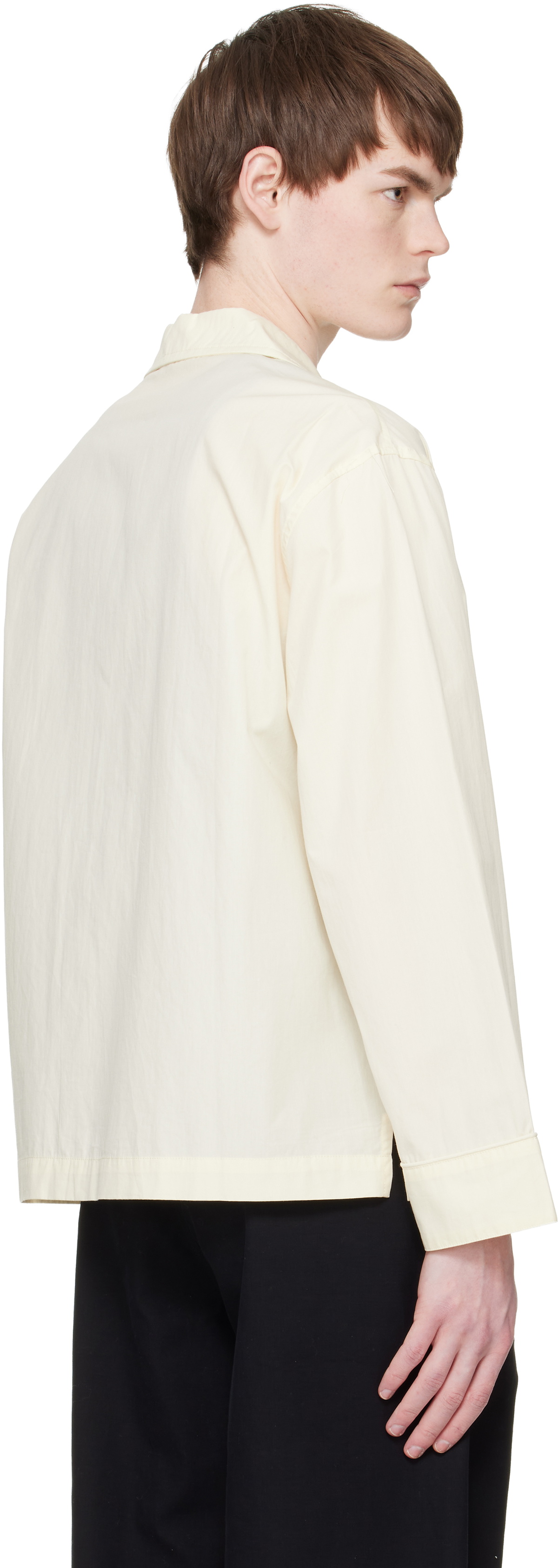 Entire Studios Off-White LS Pajama Shirt