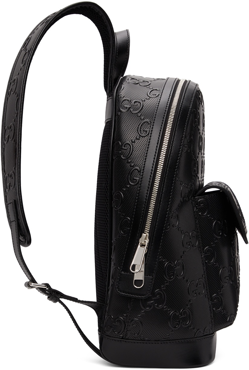 Gucci Black GG Embossed Backpack Gucci