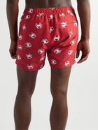 Onia - Charles Mid-Length Printed Swim Shorts - Red